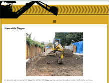 Tablet Screenshot of manwithdigger.com